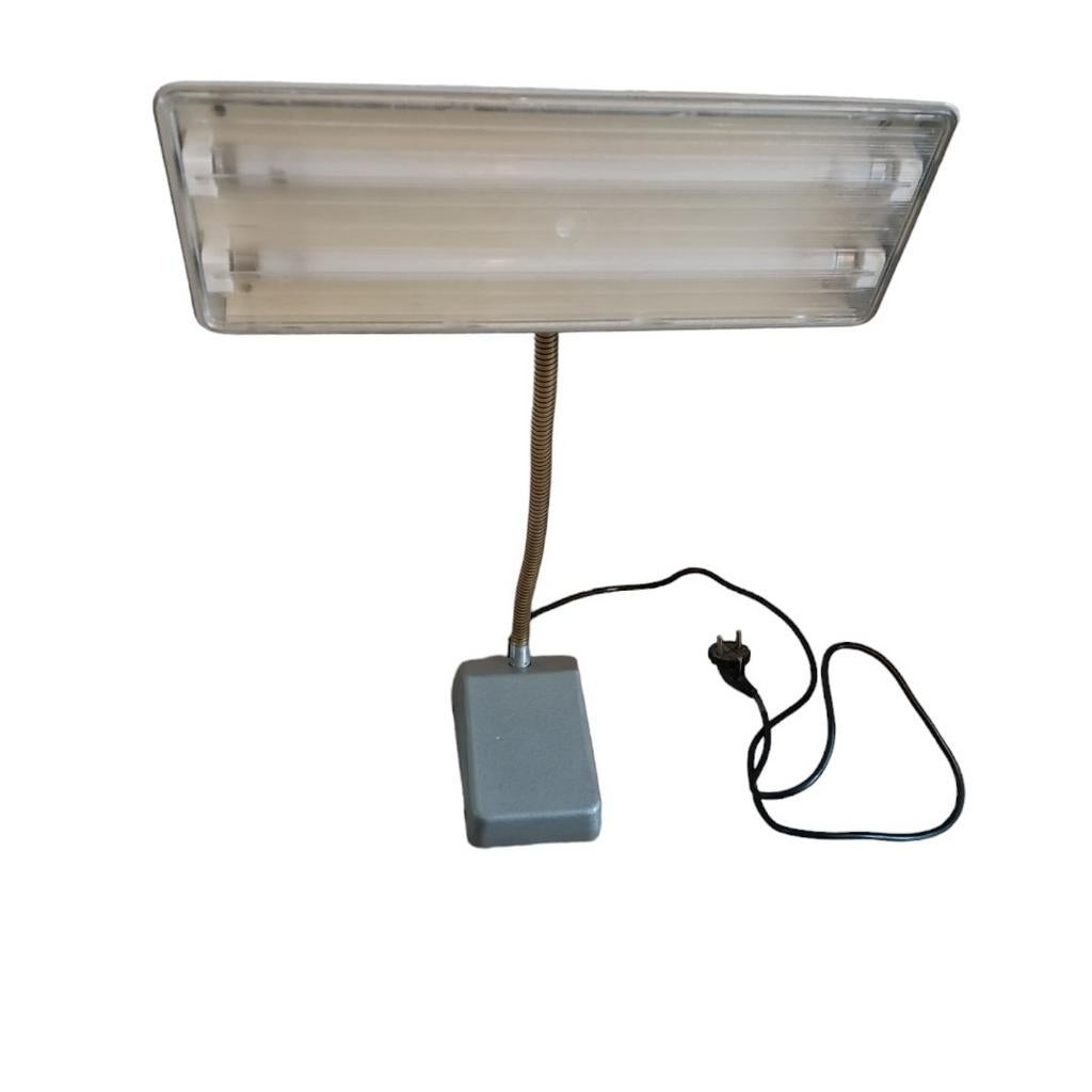 Vintage industriële bureaulamp, tafellamp, Ophalen of Verzenden