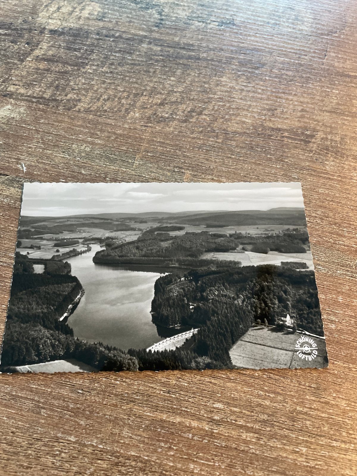 Zeldzame Ansichtkaart Lingese-Talsperre bij Marienheide, Ophalen of Verzenden, 1940 tot 1960, Gelopen, Natuur