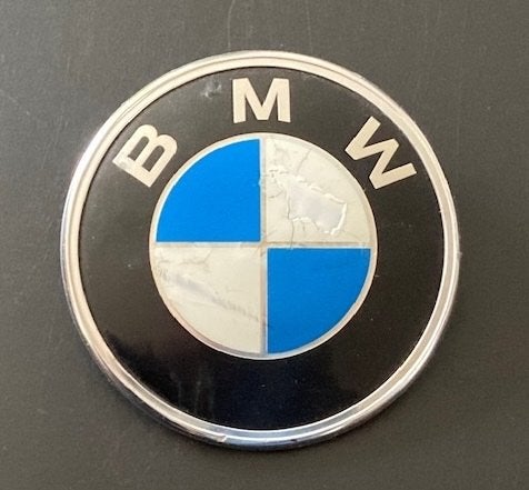 BMW Motorkap Embleem circa 85mm doorsnede, Ophalen of Verzenden