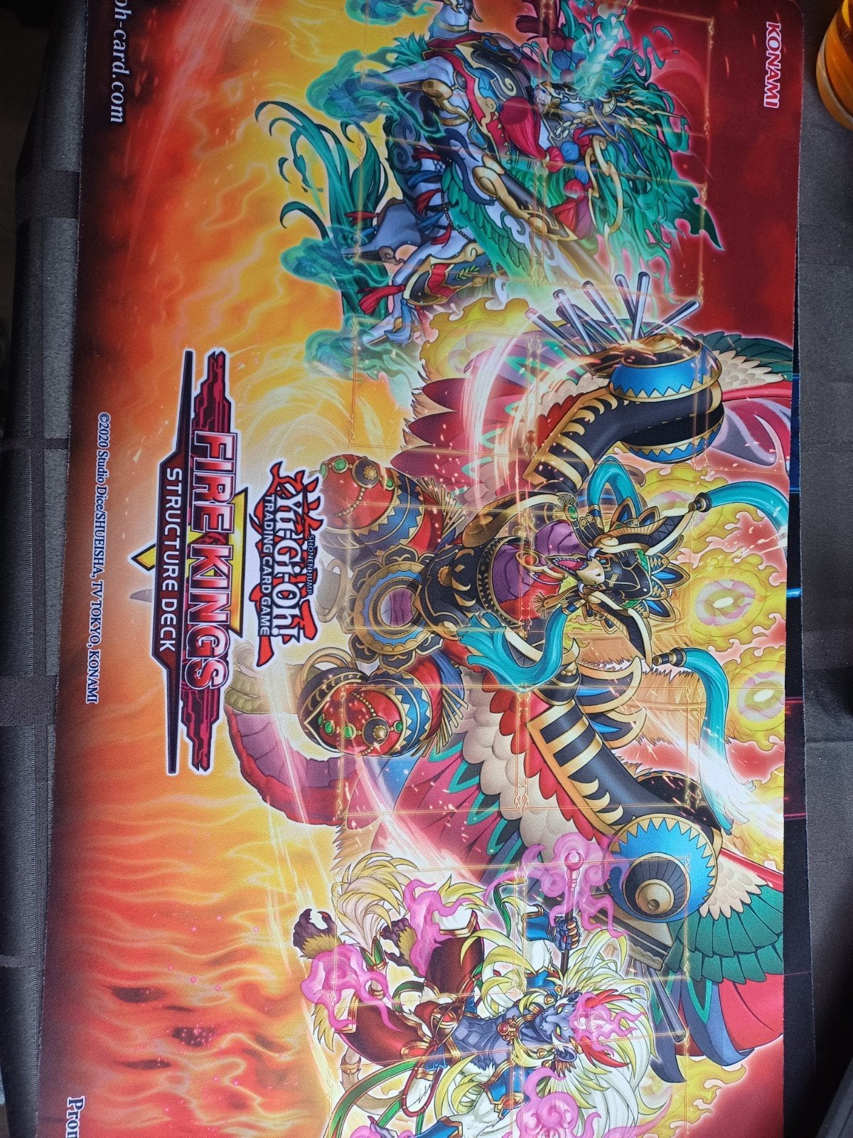 Yu-Gi-Oh - Fire king playmat, Ophalen of Verzenden