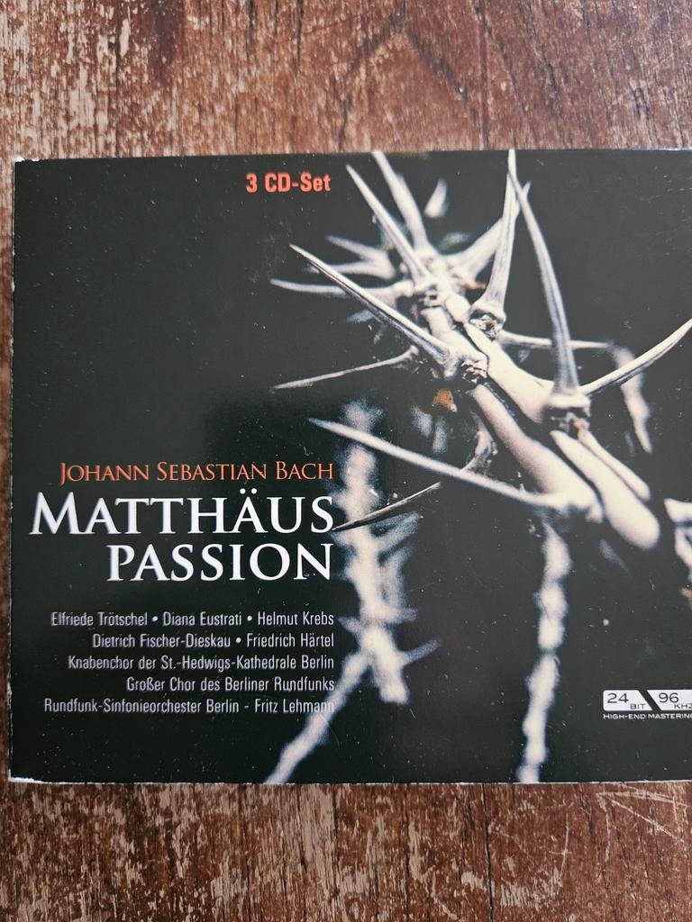 J.S. Bach - Matthäus Passion (3 CD-Set) - Historische Opname, Boxset, Ophalen of Verzenden, Zo goed als nieuw, Orkest of Ballet
