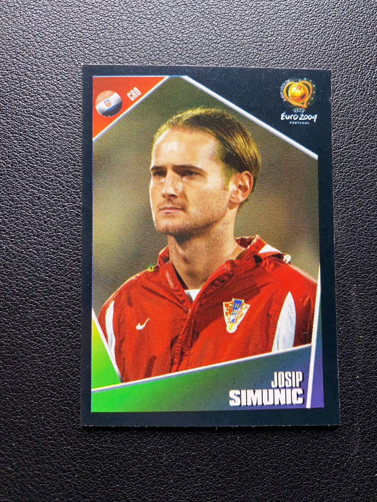 Josip Simunic - Kroatië - Panini Euro 2004, Ophalen of Verzenden, Zo goed als nieuw, Buitenlandse clubs, Poster, Plaatje of Sticker