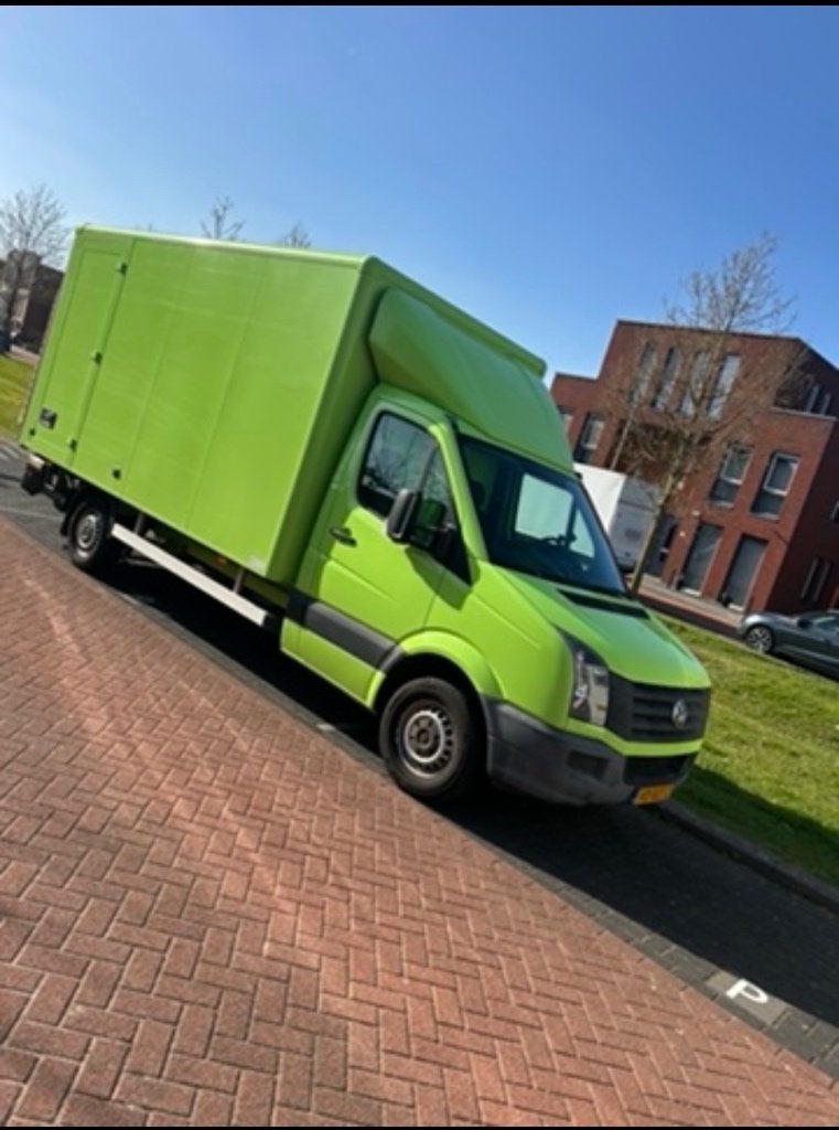 Volkswagen Crafter bakwagen met laadklep, Euro 5, Stof, Zwart, 143 pk