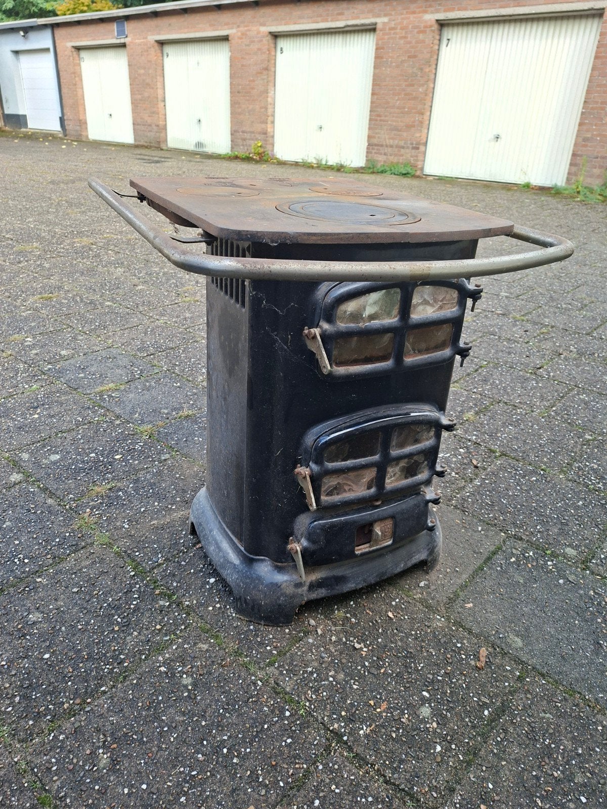 Antieke kookkachel opknapper - Houtkachel, Ophalen, Gebruikt, Houtkachel, Vrijstaand