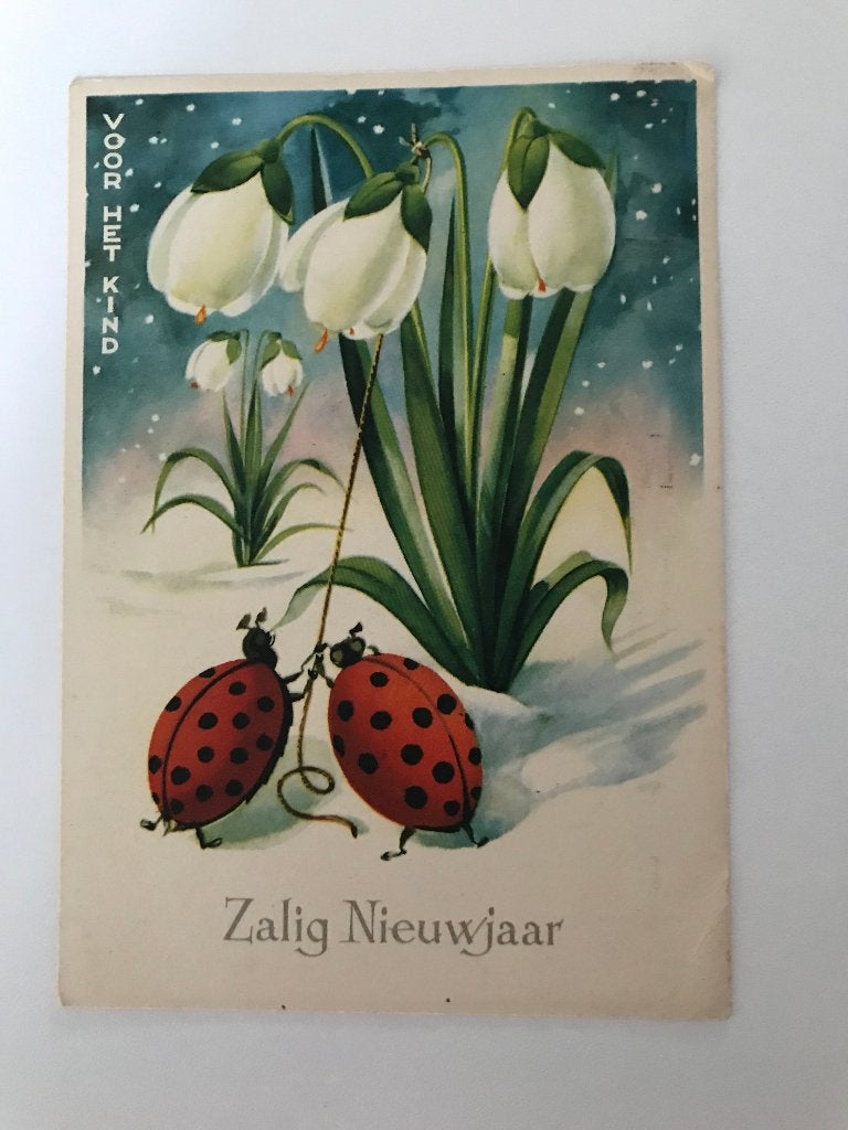Ansicht voor het kind  Zalig Nieuwjaar 1953, Verzamelen, Ophalen of Verzenden, 1940 tot 1960, Gelopen, Kinderen