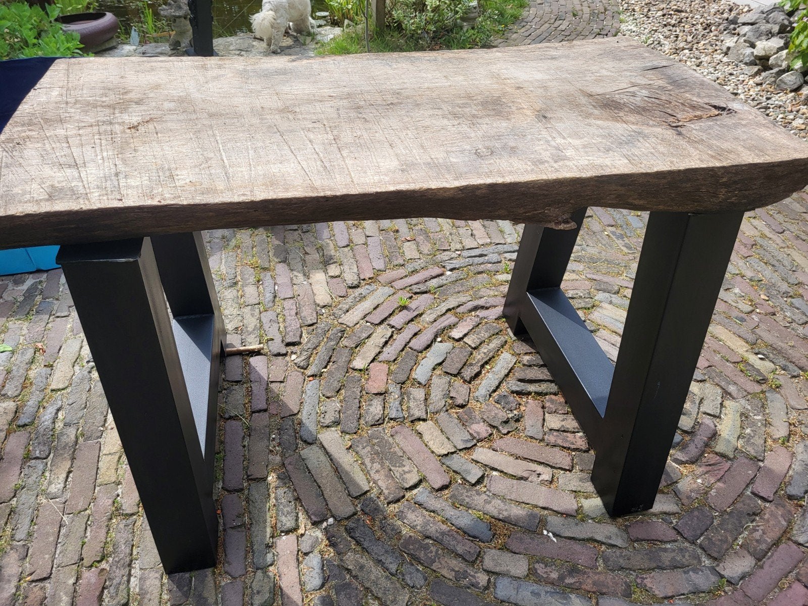 Tuintafel/ eettafel, Ophalen of Verzenden, Rechthoekig, Hout