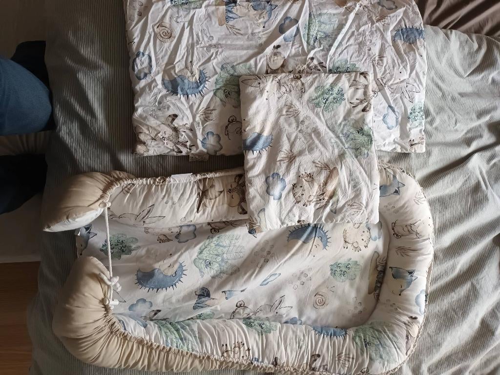 Albero baby nestje met kussen en deken, Ophalen, Zo goed als nieuw, 85 tot 100 cm, Overige typen