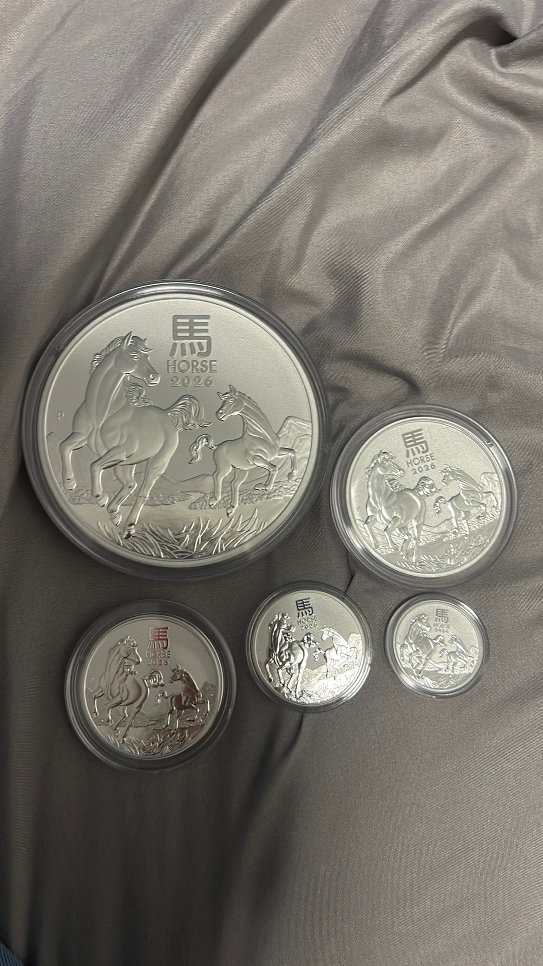 Zilver lunar III 2026 (kijk beschrijving), Ophalen of Verzenden, Zilver