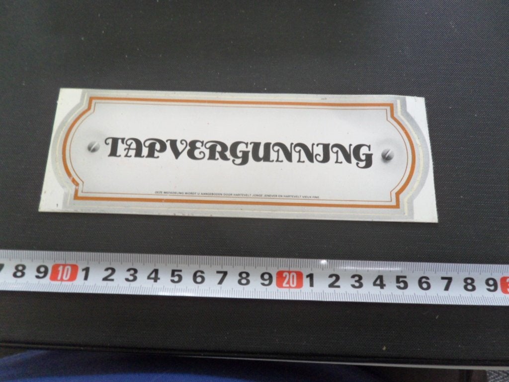 sticker TAPVERGUNNING, Verzamelen, Ophalen of Verzenden, Zo goed als nieuw