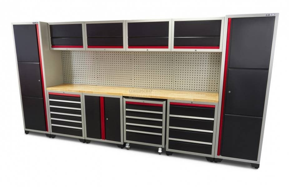 16-delig DeLUXE werkplaatssysteem / kasten GRATIS VERZENDING, ., Nieuw, Ophalen of Verzenden, .