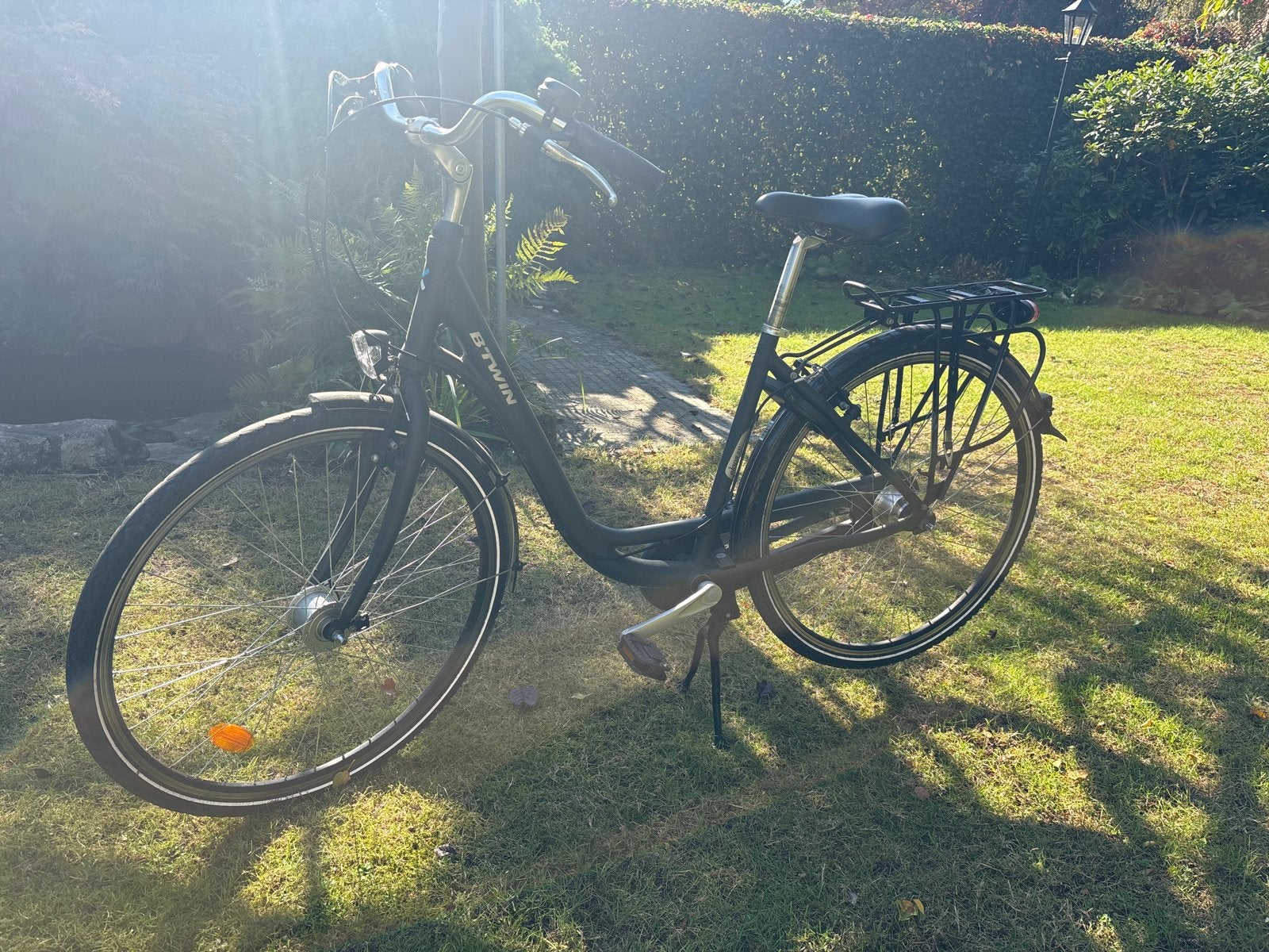 Btwin stadsfiets met lage instap en versnellingen, Overige merken, (Extra) lage instap, Velgrem, Ophalen of Verzenden