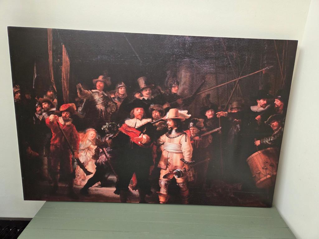 Canvas doek, Ophalen, Gebruikt, Schilderij, 75 cm of meer