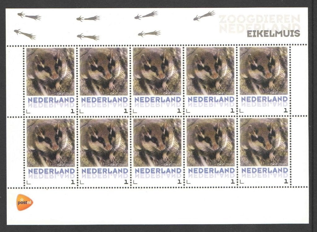 Postzegels Zoogdieren in Nederland: Eikelmuis, Ophalen of Verzenden, Na 1940, Postfris