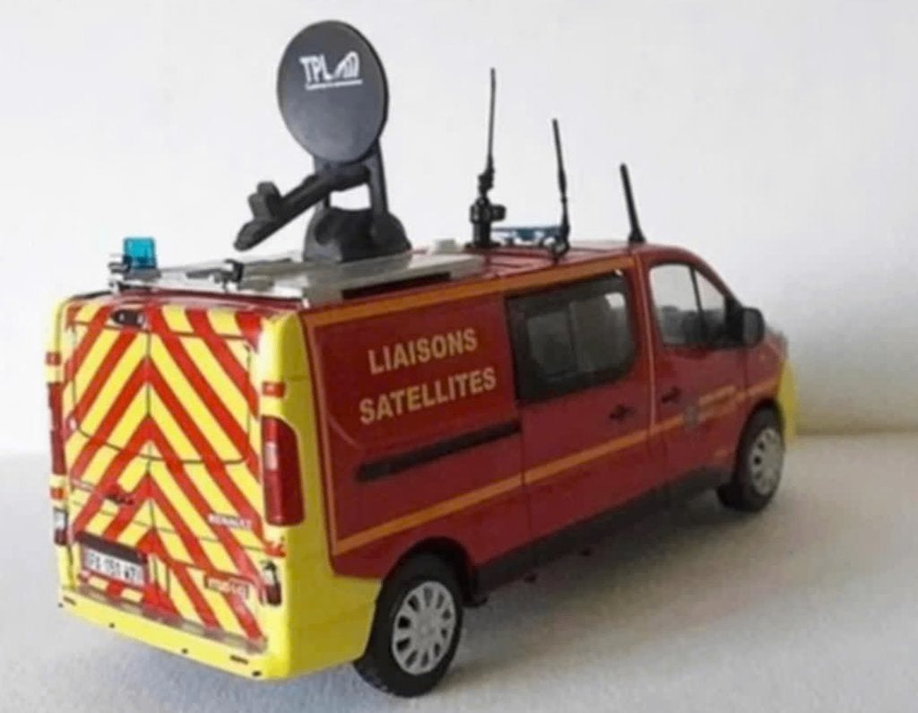 Renault trafic VTSAT BRANDWEER satelliet schaal 1/43 # 78, Verzenden, Nieuw, Auto, Overige merken