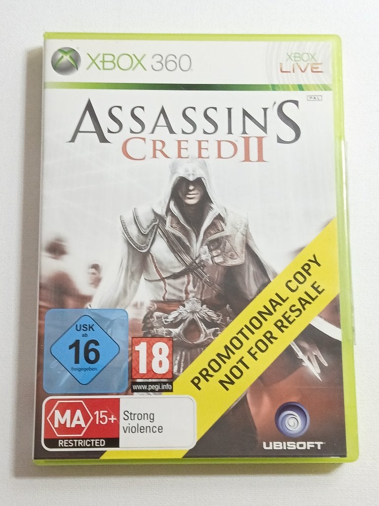 Assassin's Creed II - Xbox 360 - Not for resale - PAL, Avontuur en Actie, Gebruikt, Vanaf 18 jaar, Microsoft