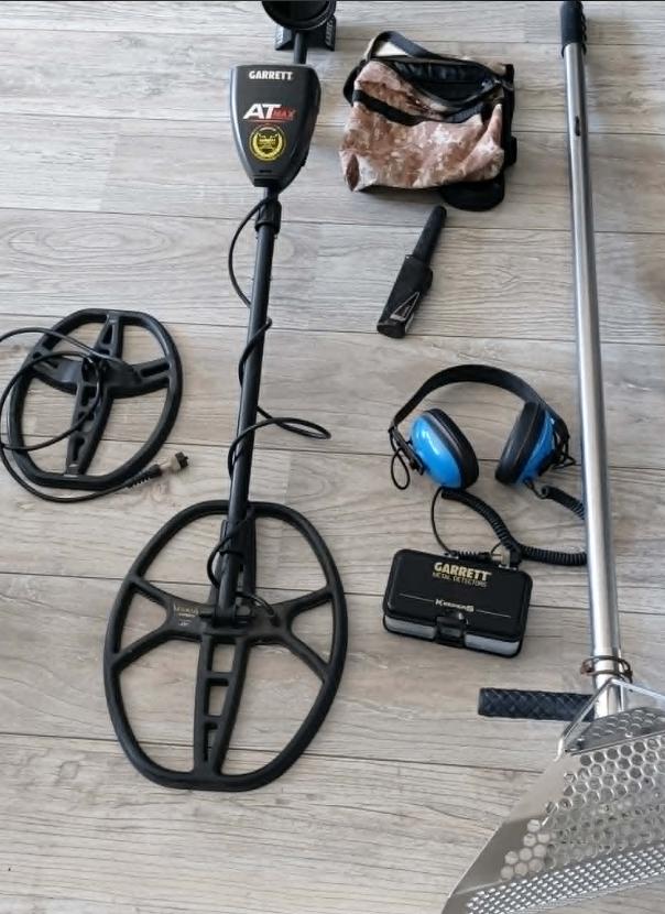 garrett  AT.MAX plus toebehoren, Hobby en Vrije tijd, Metaaldetectors, Ophalen, Garrett, Meer dan 30 cm, Zo goed als nieuw