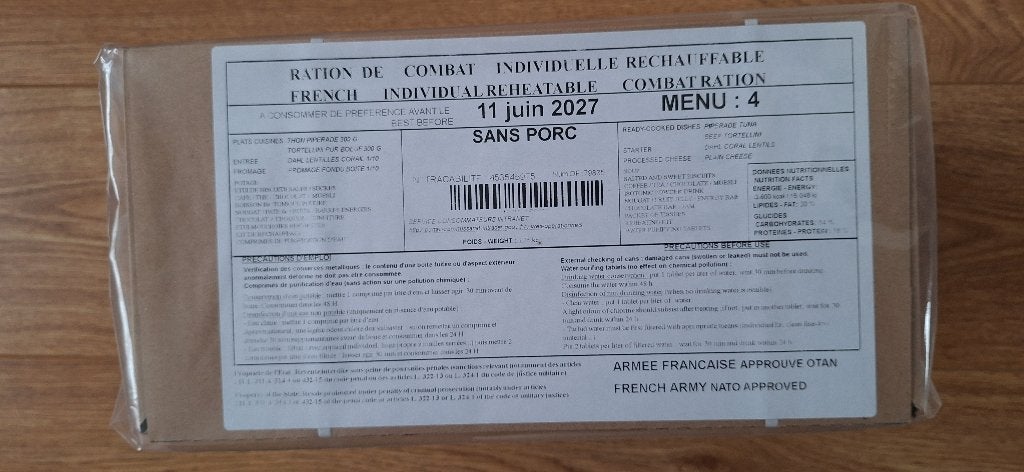 ICR 24h - Frans legerrantsoen menu 4, Verzamelen, Ophalen of Verzenden, Overige soorten, Overige gebieden, Overige typen