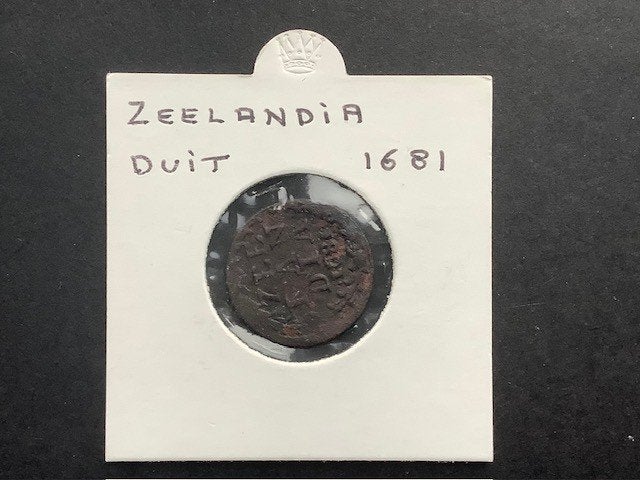 Zeelandia , duit 1681., Ophalen of Verzenden, Vóór koninkrijk, Overige waardes, Losse munt