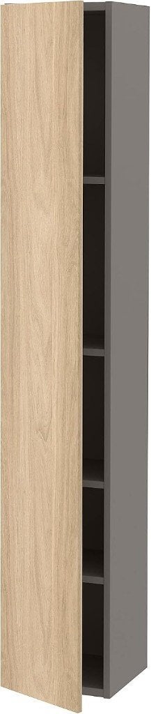 IKEA ENHET Badkamerkast hoog eiken 180 cm x 32 cm x 30 cm, Huis en Inrichting, Ophalen, (Half)hoge kast, Minder dan 50 cm, Zo goed als nieuw