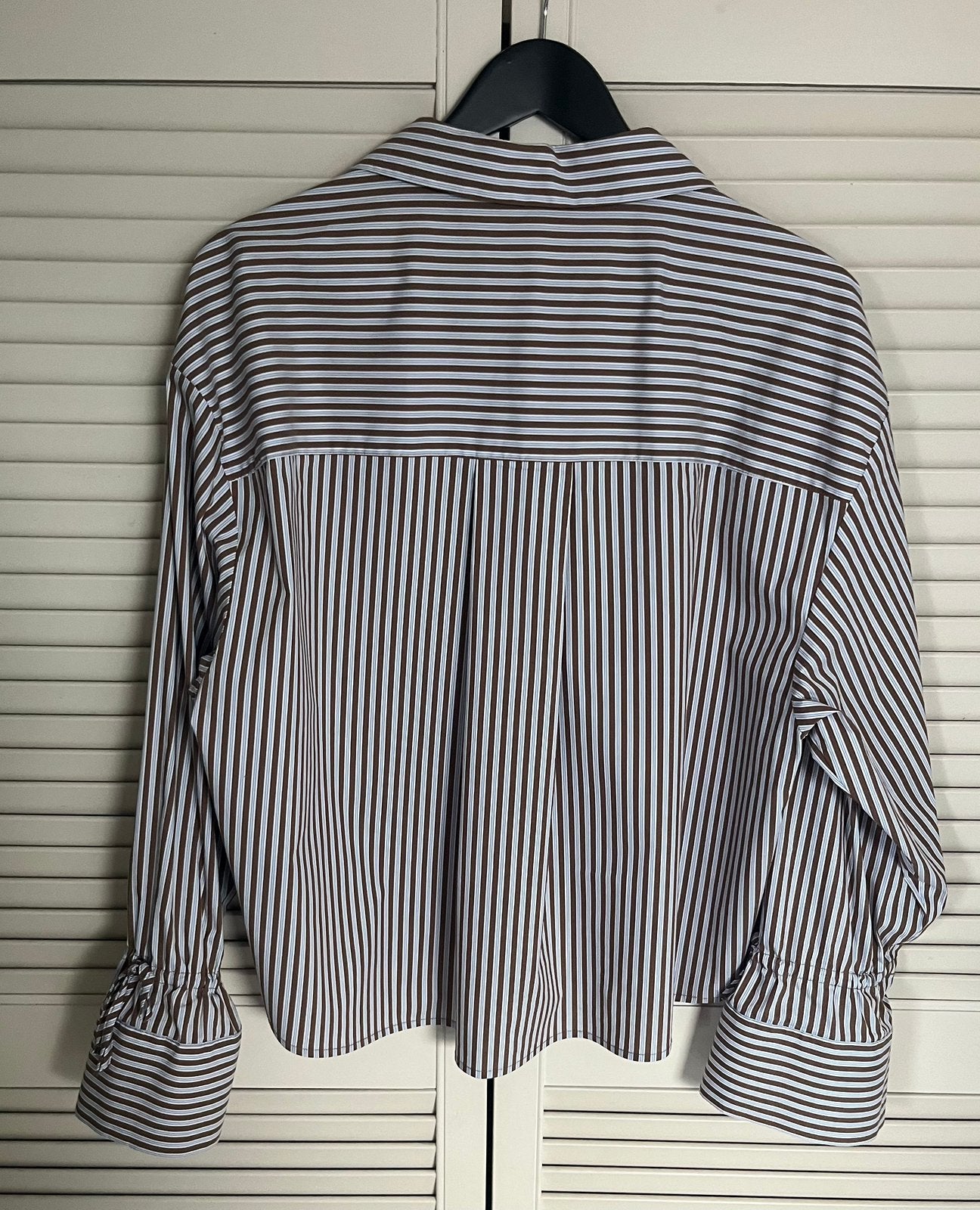 Beaumont bruin gestreepte blouse, maat 40, Ophalen of Verzenden, Zo goed als nieuw, Maat 38/40 (M), Bruin