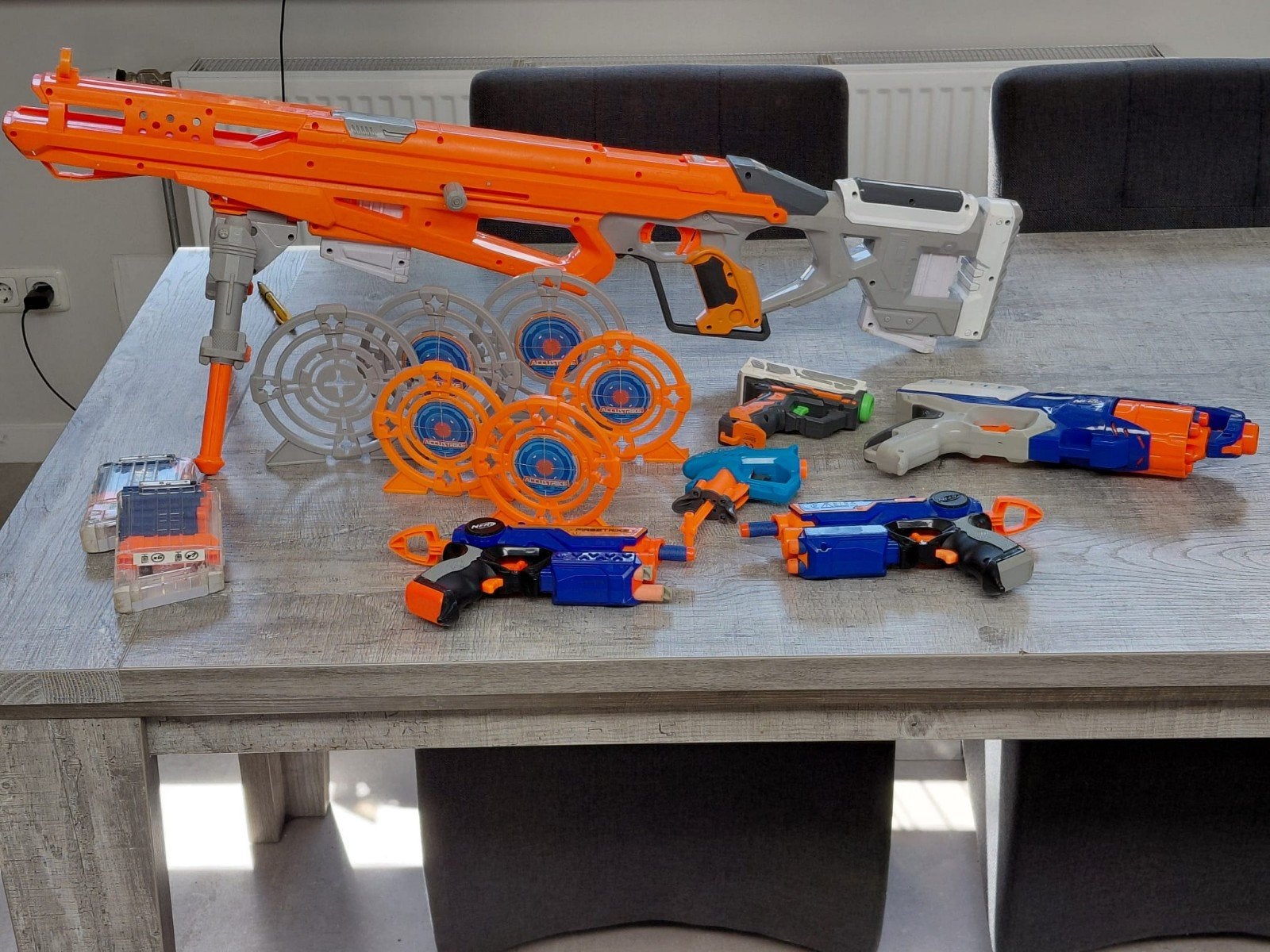 NERF speelgoed grote en kleinere, Gebruikt