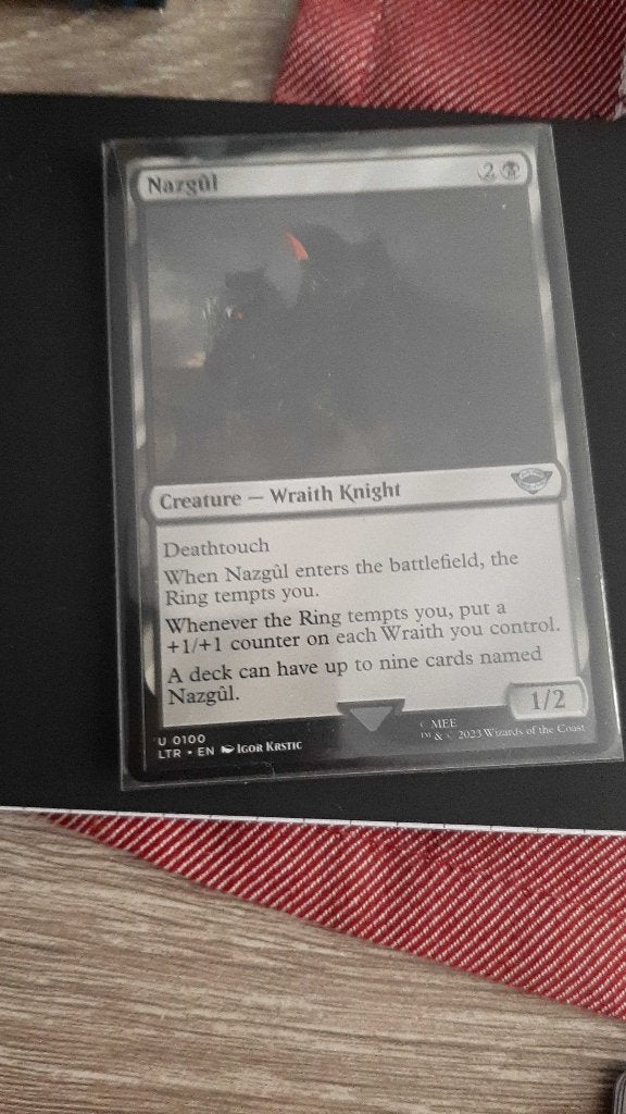 MTG LOTR Nazgul, Hobby en Vrije tijd, Verzamelkaartspellen | Magic the Gathering, Ophalen, Zo goed als nieuw, Losse kaart
