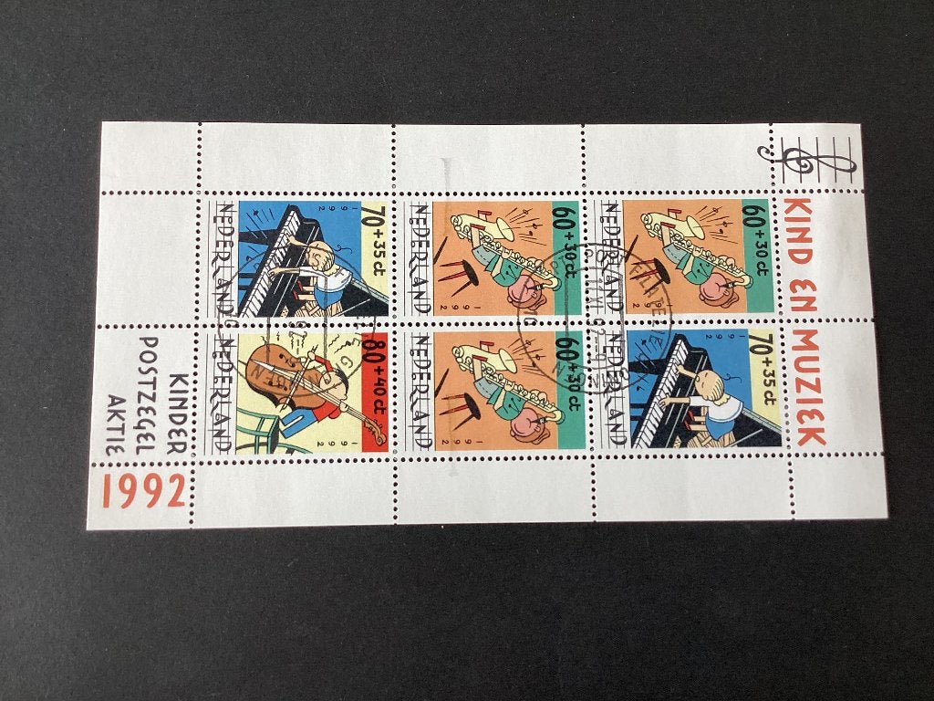 1992, kinderzegels 1541/ gestempeld, Verzenden, Na 1940, Gestempeld