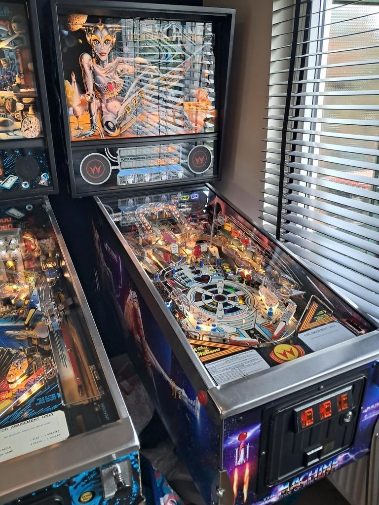 Te koop The Machine bride of pinbot, Ophalen, Gebruikt, Williams, Dot-matrix