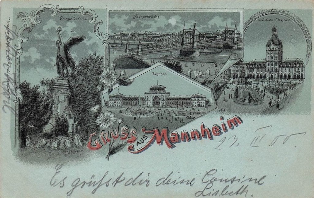 702-157-009 Mannheim, Verzenden, Voor 1920, Duitsland