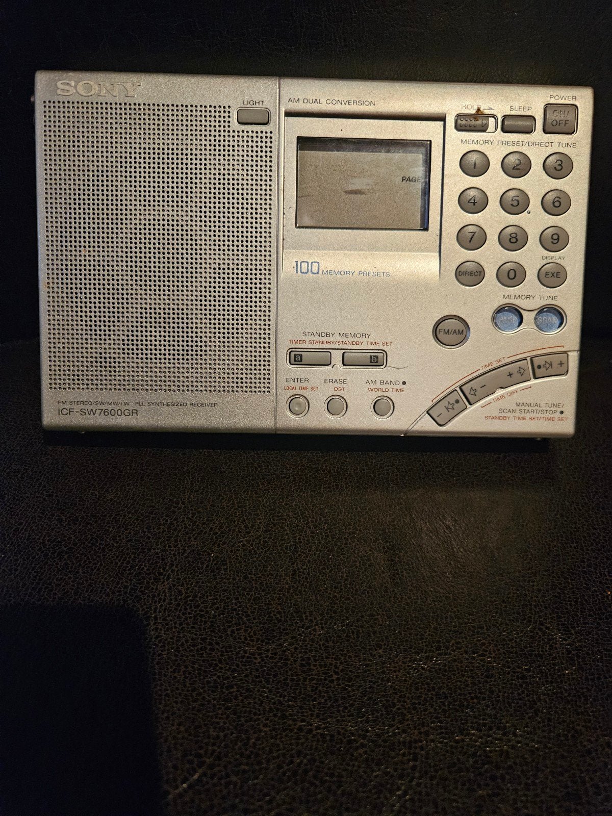 Sony ICF-SW7600GR Wereldontvanger - Zo goed als nieuw, Audio, Tv en Foto, Radio's, Ophalen of Verzenden, Zo goed als nieuw, Wereldontvanger