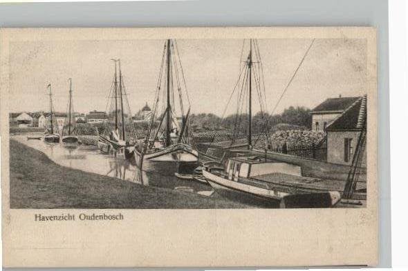 Havenzicht Oudenbosch, Verzamelen, Ansichtkaarten | Nederland, Ophalen of Verzenden, Voor 1920, Ongelopen, Noord-Brabant