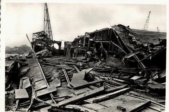 Verwoest Rotterdam  6 kaarten SPARO, Verzenden, 1940 tot 1960, Ongelopen, Zuid-Holland