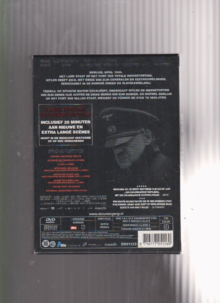 Der Ungergang - 3 CD - Hitler, Verzenden, Zo goed als nieuw