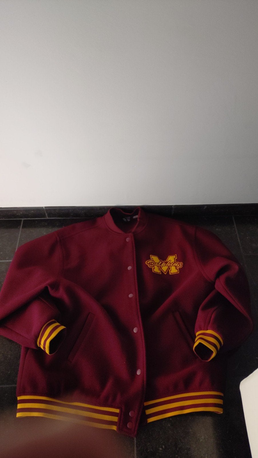 baseball jack met binnenvoering bordeaux rood 10,-, Ophalen of Verzenden, Rood