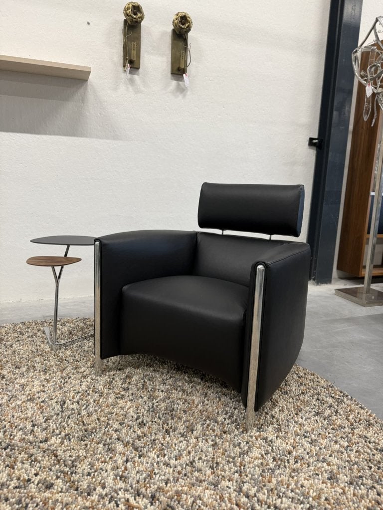 Nieuw leolux Goncharov Fauteuil zwart leer Design stoel, Leolux, Info@leolux.nl, Nieuw, Ophalen of Verzenden