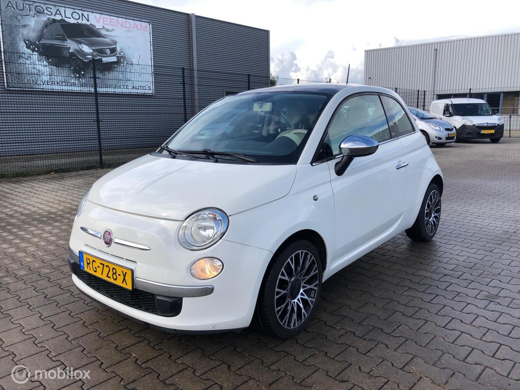 Fiat 500 0.9 TwinAir Turbo 500S Pamodak Airco Ecc, Voorwielaandrijving, Stof, Gebruikt, Handgeschakeld