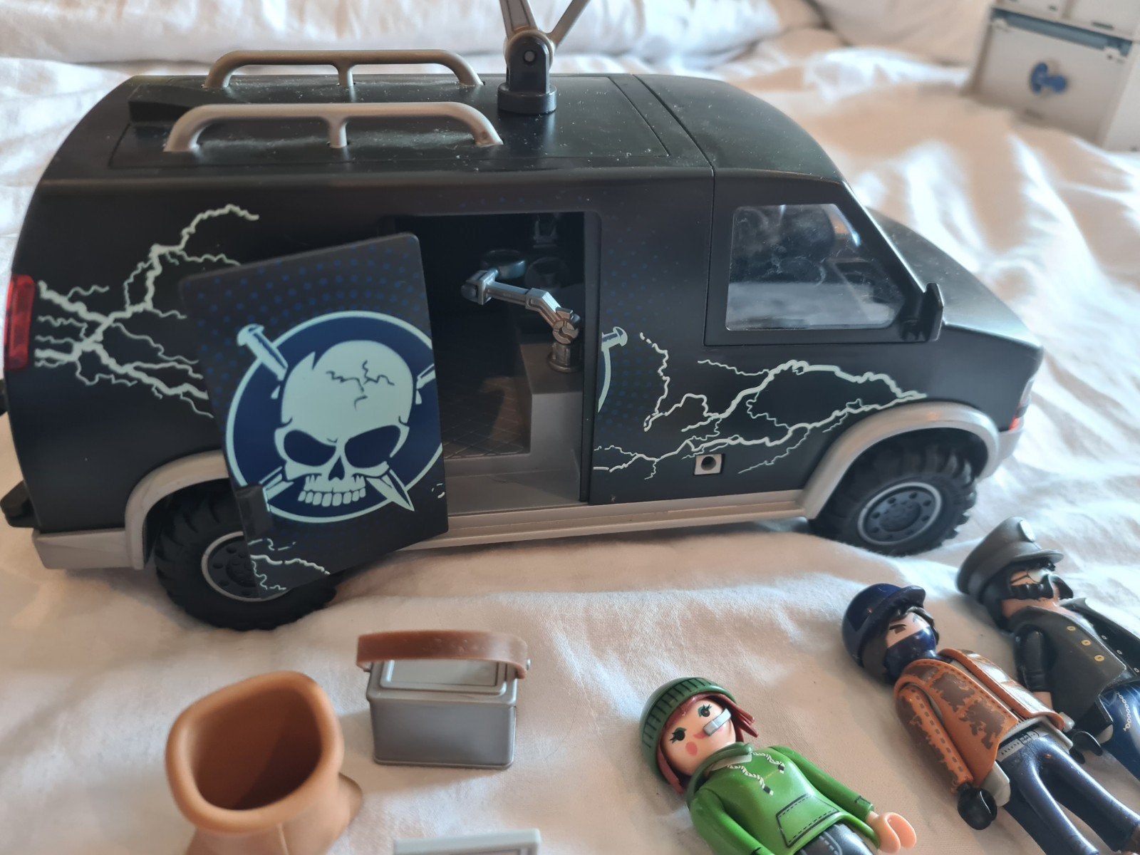 Playmobil Politie Set: Helikopter, Busje en Figuren, Ophalen