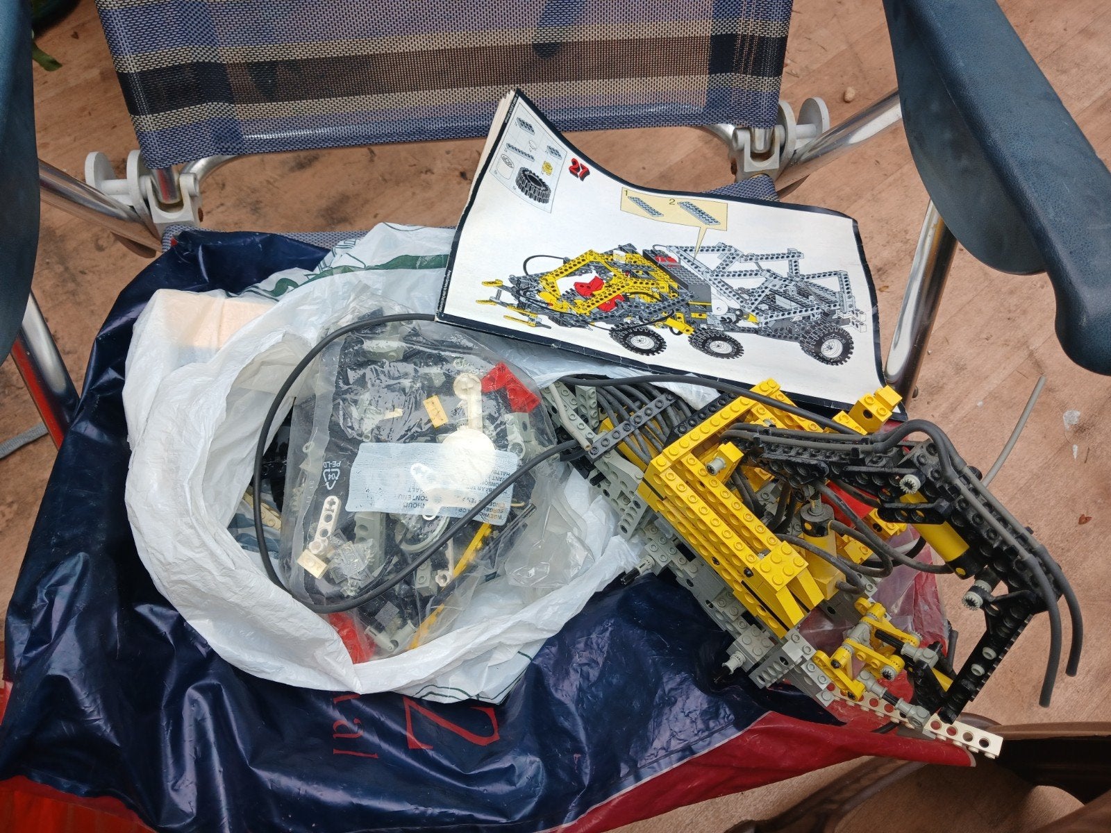 Lego Technic Kraan met Pneumatisch Systeem (1992), Ophalen of Verzenden, Gebruikt, Overige merken