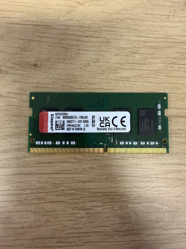 Kingston 8GB DDR4 3200MHz Laptop Geheugen SO-DIMM, Gebruikt, DDR4, 8 GB, Ophalen of Verzenden