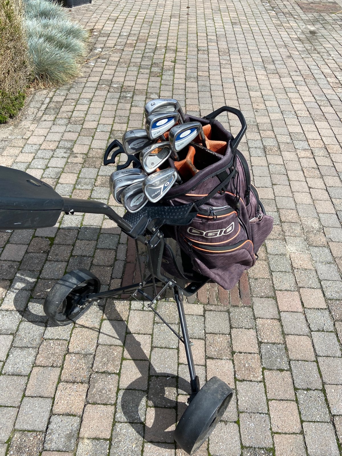 Complete Golfset, incl. Ogio Golftas & Trolley, Ophalen, Zo goed als nieuw, Set