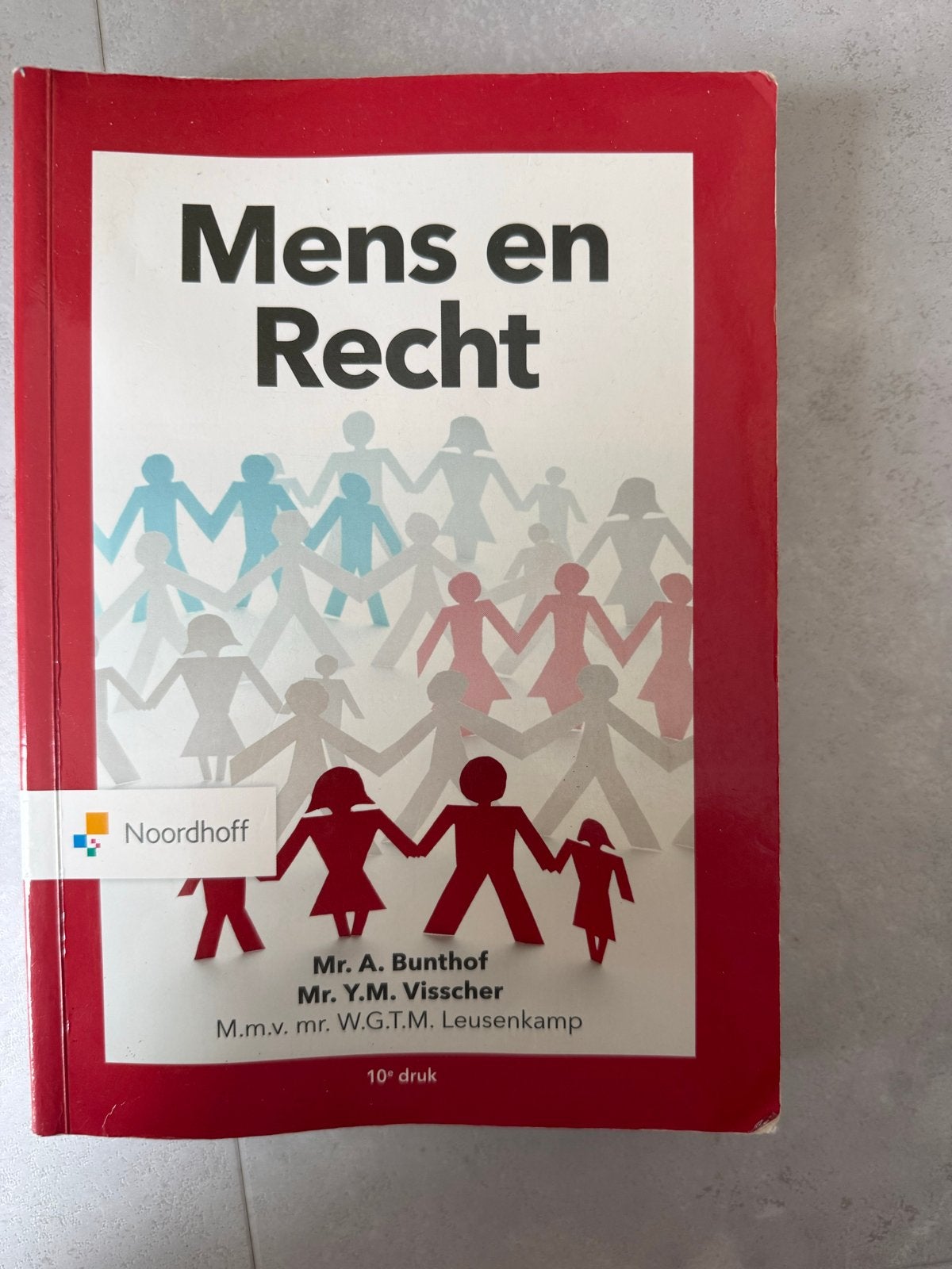 Mens en Recht - Mr. A. Bunthof, Mr. Y.M. Visscher, Ophalen of Verzenden, Gamma, Zo goed als nieuw, HBO