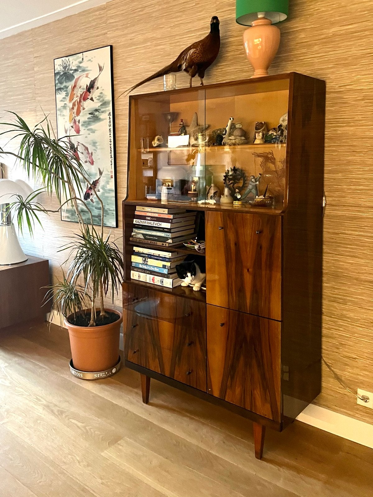 Vintage buffet kast, Ophalen, 100 tot 150 cm, Zo goed als nieuw, Vintage retro