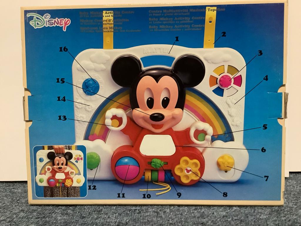 Vintage Disney Baby Mickey, Ophalen of Verzenden, Zo goed als nieuw, Speelkleed, Met geluid