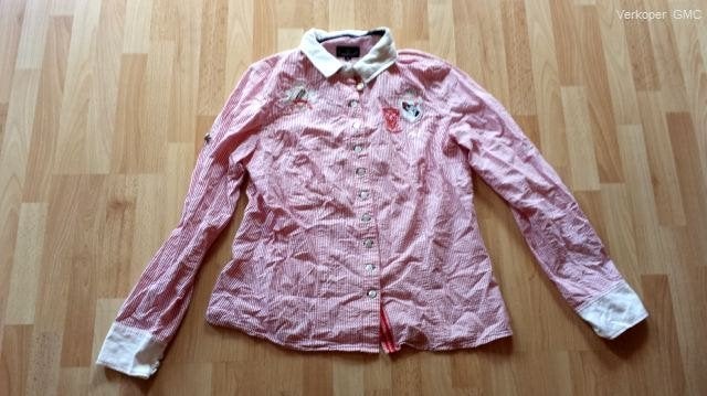 LÀrgentina dames blouse wit met rode krijtstreep, Maat 38/40 (M), Overige kleuren, Ophalen of Verzenden, LÀrgentina