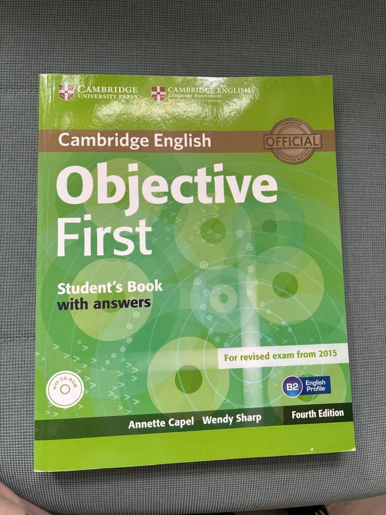 Cambridge English Objective First Student's Book with answer, Boeken, Ophalen of Verzenden, Zo goed als nieuw, Non-fictie