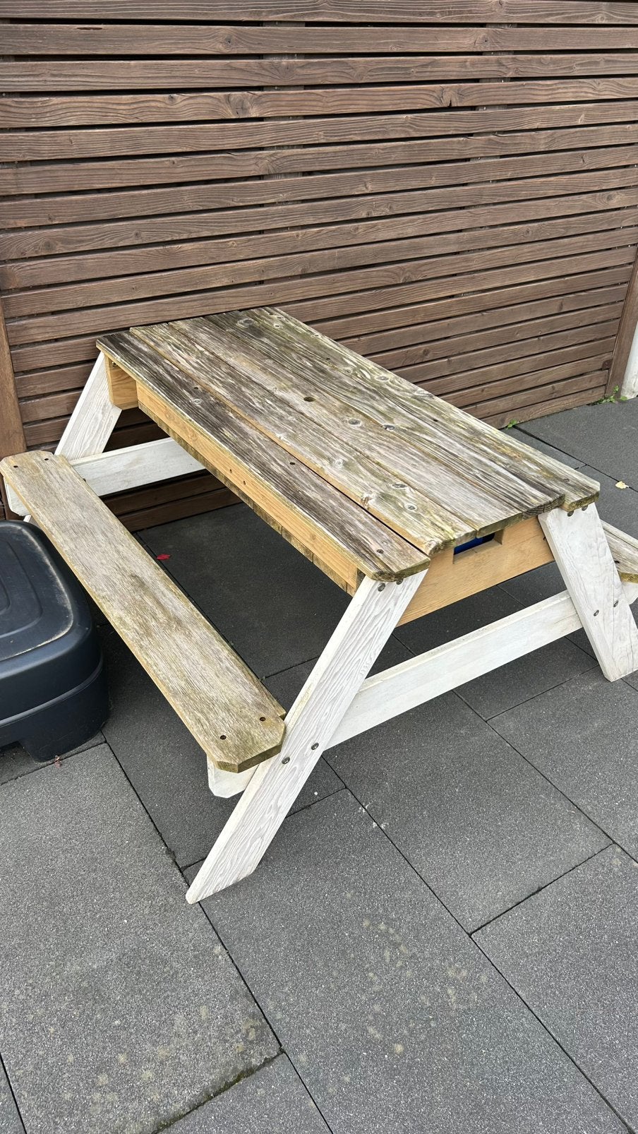Picnicktafel kind, Tuin en Terras, Gebruikt, Rechthoekig, Hout, Ophalen