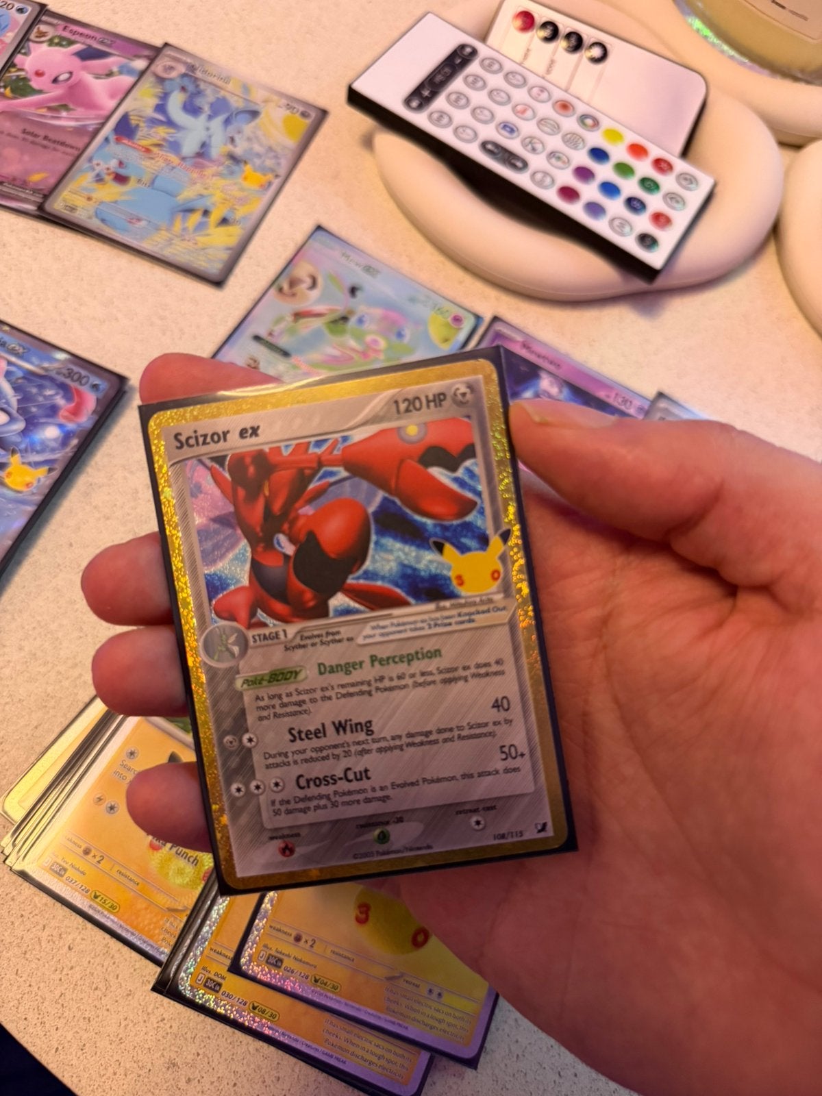 Scizor EX -  Pokemon 30th Anniversary, Hobby en Vrije tijd, Ophalen, Nieuw, Losse kaart, Foil