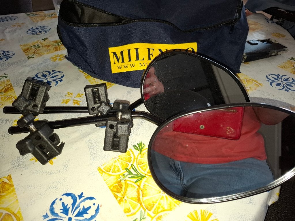 Milenco caravan spiegels in tas - Zo goed als nieuw, Ophalen, Zo goed als nieuw