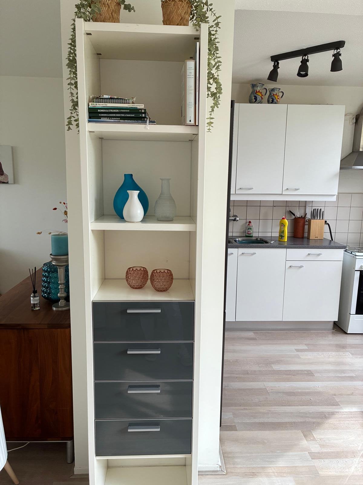 Lade boekenkast 25,-, Huis en Inrichting, Kasten | Boekenkasten, Ophalen, Zo goed als nieuw, 25 tot 50 cm