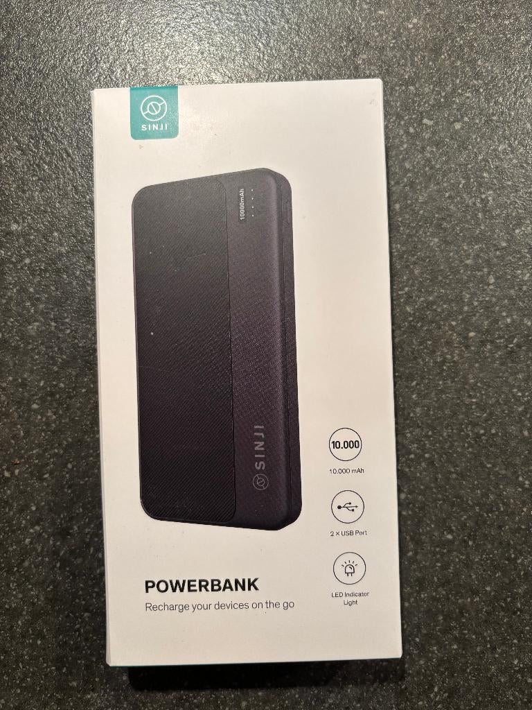 nieuwe 10.000mah powerbank dual usb, Ophalen of Verzenden, Nieuw, SINJI